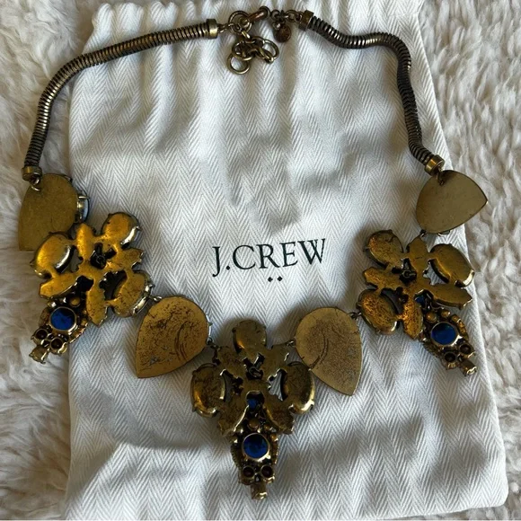 J.Crew Chunky Statement Necklace Retro With Dustbag - Picture 7 of 11